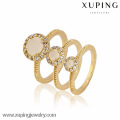 12872-Xuping Copper Alloy Factory Price 3pcs Different Size Set Rings